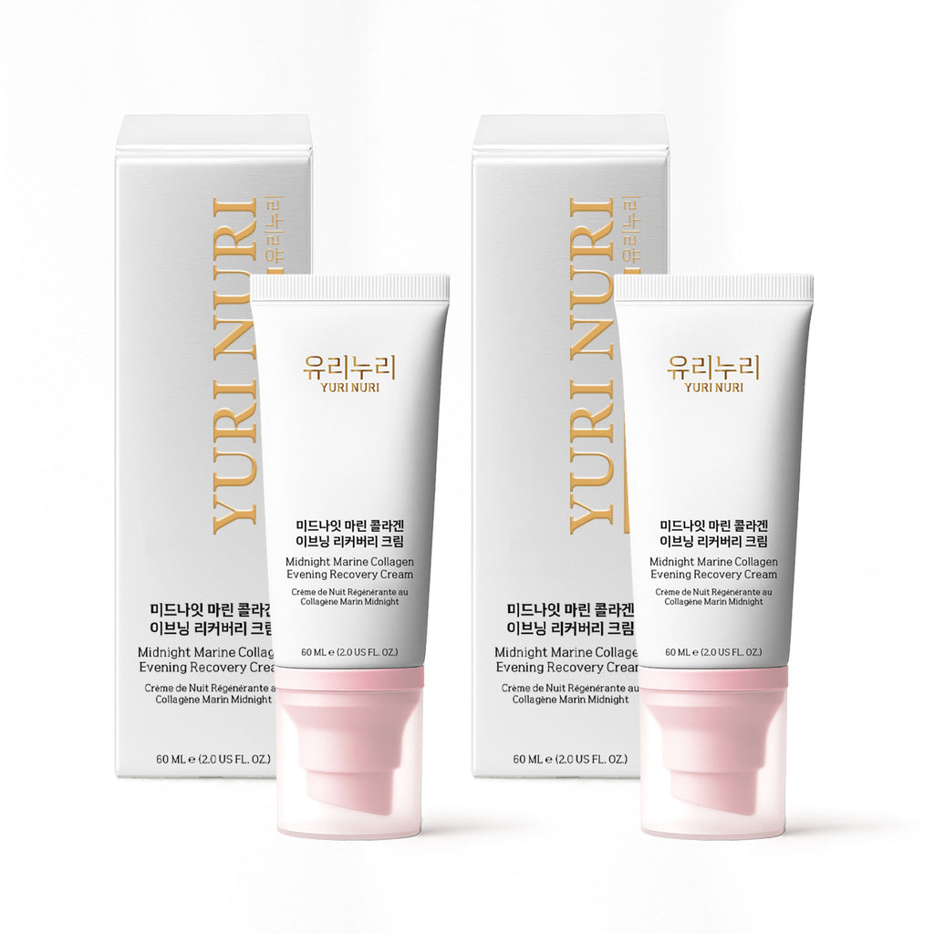 Yuri Nuri 유리누리 Midnight Marine Collagen Recovery Cream 60ml Duo Set